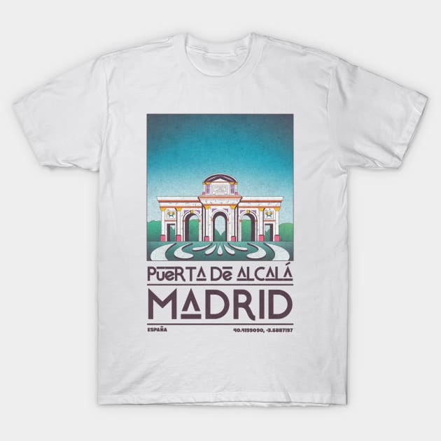 Puerto De Alcala, Madrid T-Shirt by JDP Designs